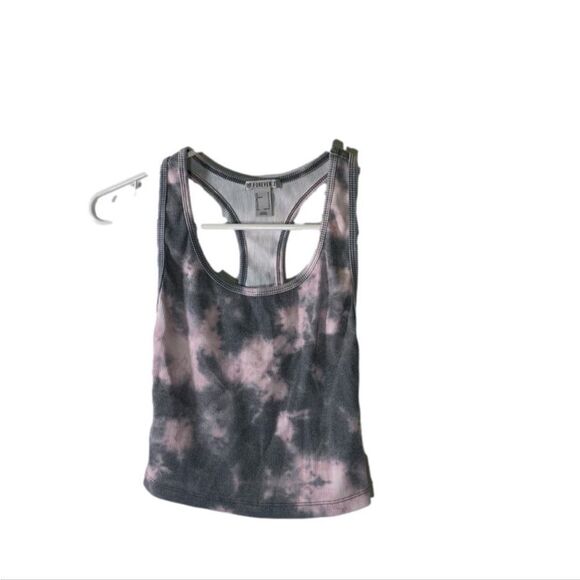 Forever21 Medium Grey‎ and Pink Tie Dye Tank Top - Picture 1 of 4
